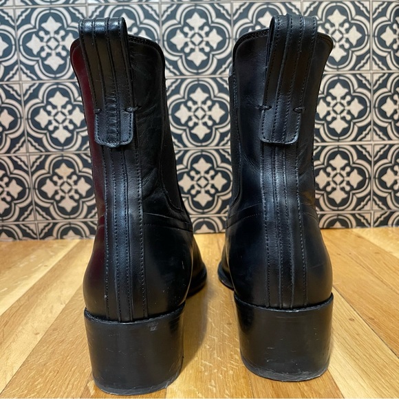 Veronica Beard Wells Leather Calf Chelsea Block Heel Boot size 10.5 to size 11 - Picture 4 of 14